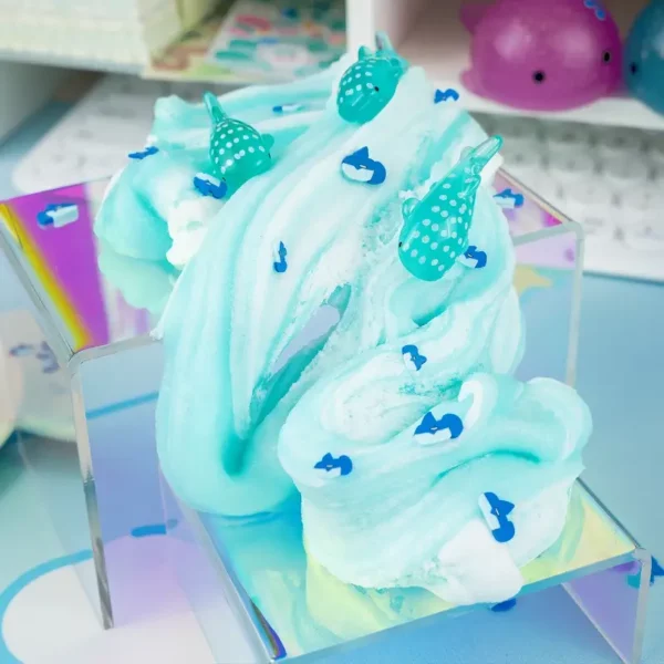 Kawaii Gummy Shark Jelly Creme Slime - Image 3