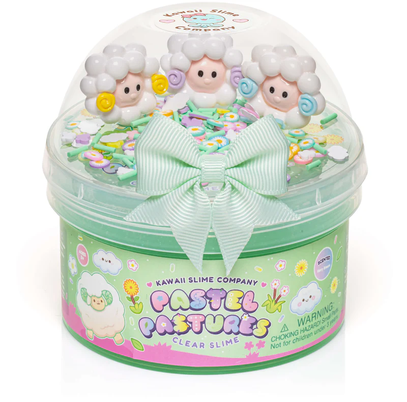 Kawaii Pastel Pastures Clear Slime