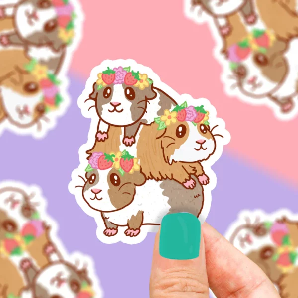 Pet Guinea Pigs Vinyl Sticker