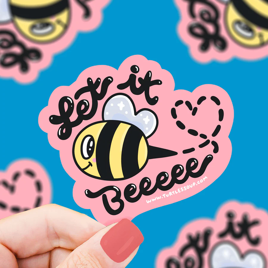Let it Beee Vinyl Sticker