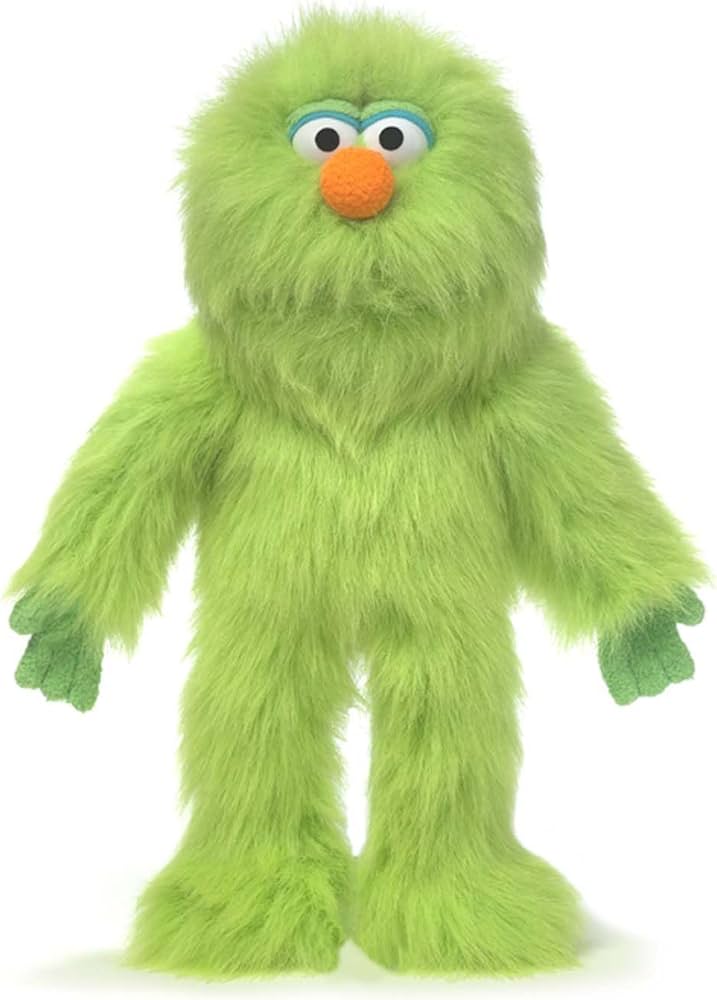 Silly Green Monster Puppet