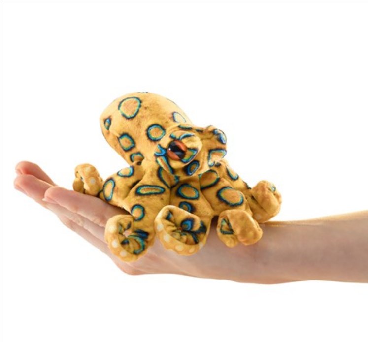 Blue Ringed Octopus Finger Puppet