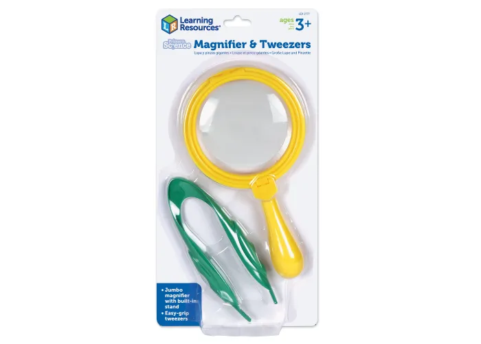 Primary Science Magnifier and Tweezers