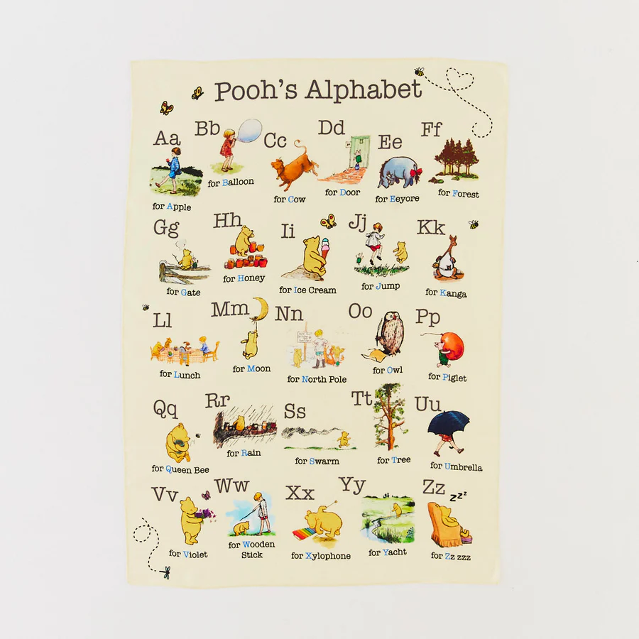 Winnie the Pooh Alphabet Silk