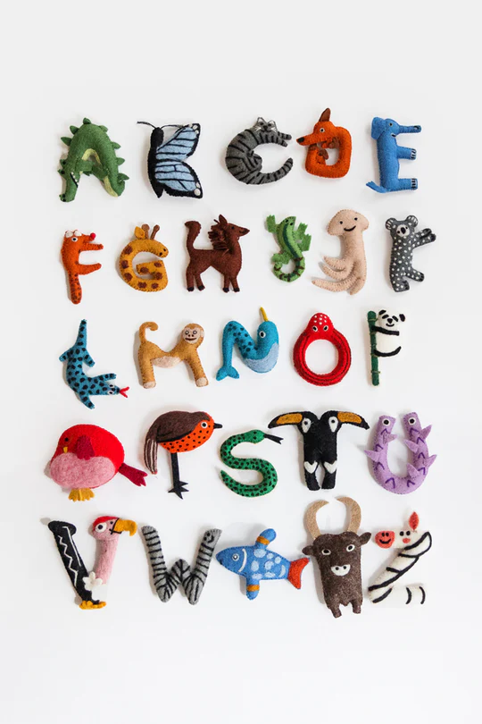 Felted Animal Alphabet