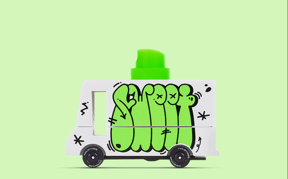 Candylab Graffiti Green Van