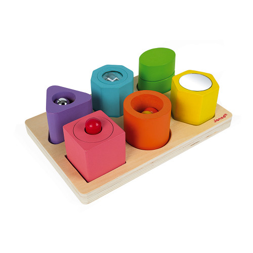 Wood Shapes and Sounds Block Puzzle