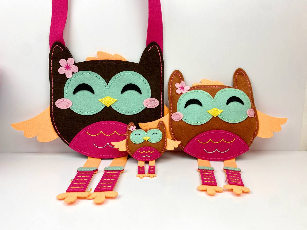 Sew Your Own Handbag, Toy, and Keychain: Owl Set
