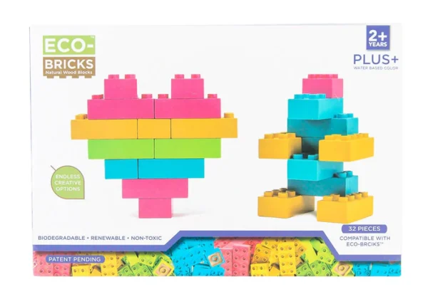 Eco-Bricks Plus+ Color Bricks 32pc - Dancing Bear Toys