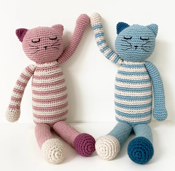 Plush Sleeping Kitten