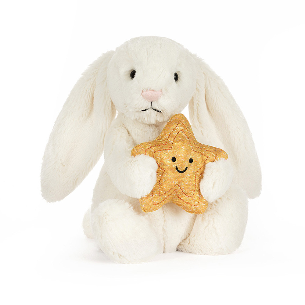 Jellycat Creme Bunny with Star