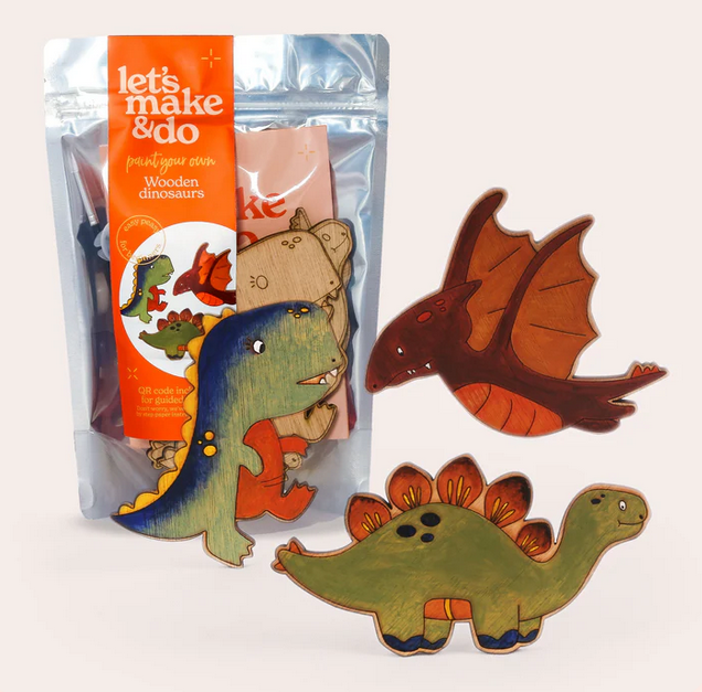 Paint Your Own Wooden Dinosaurs